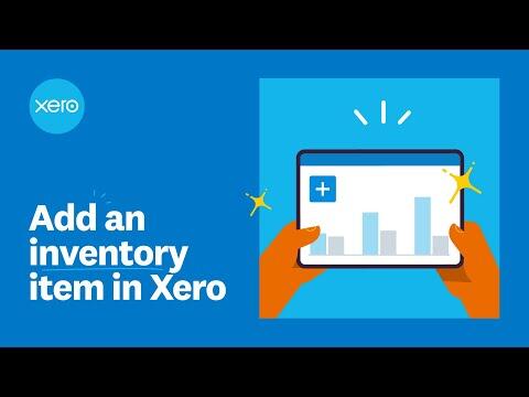 Add an inventory item in Xero