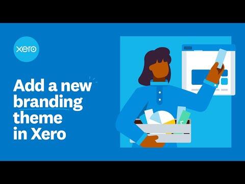 Add a new branding theme in Xero