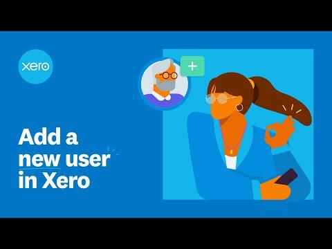 Add a new user in Xero