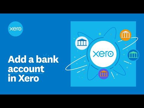 Add a bank account in Xero