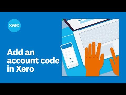 Add an account code in Xero