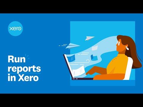 Run reports in Xero