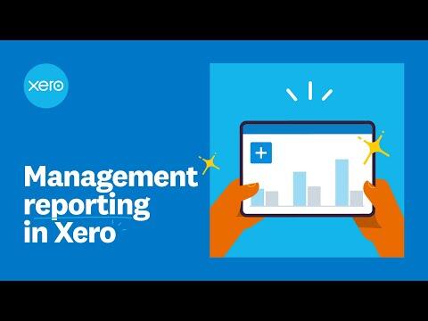 Management reporting in Xero
