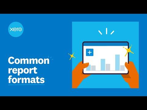 Common Report Formats