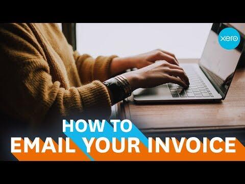 How to send an invoice by email