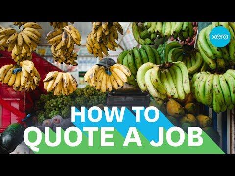 How to write a quote for a job