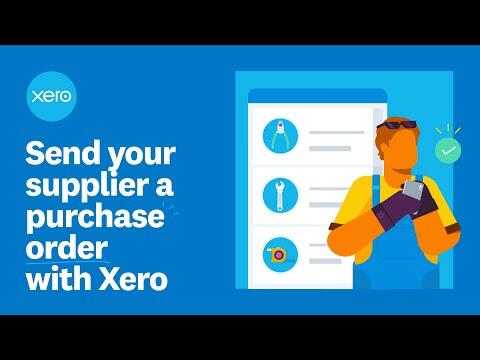 Send your supplier a purchase order with Xero