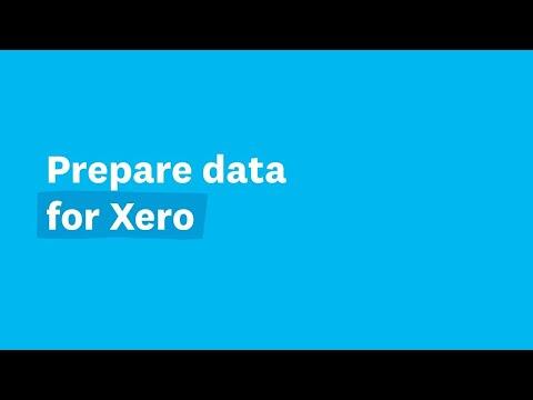 Prepare data for Xero
