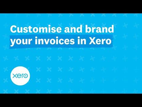Customise and brand your invoices in Xero