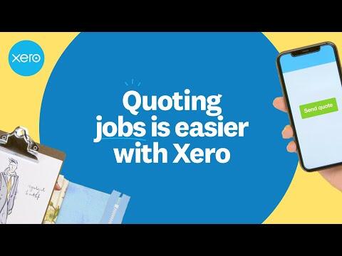 Quoting jobs is easier with Xero