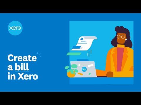 Create a bill in Xero
