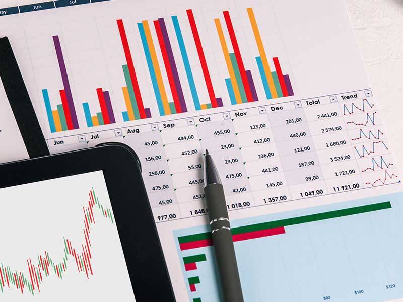 Paper based charts and figures and using a calculator